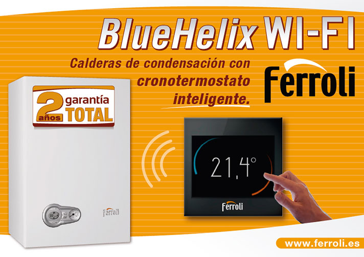 Calderas de condensación BlueHelix Wifi de Ferroli