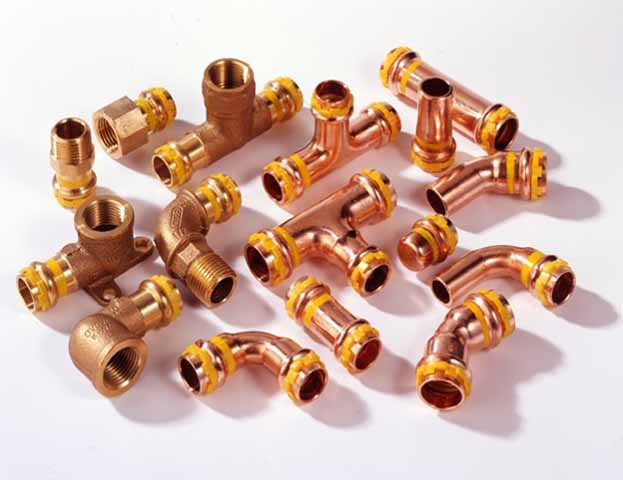 Accesorios a prensar para instalaciones de gas de STH