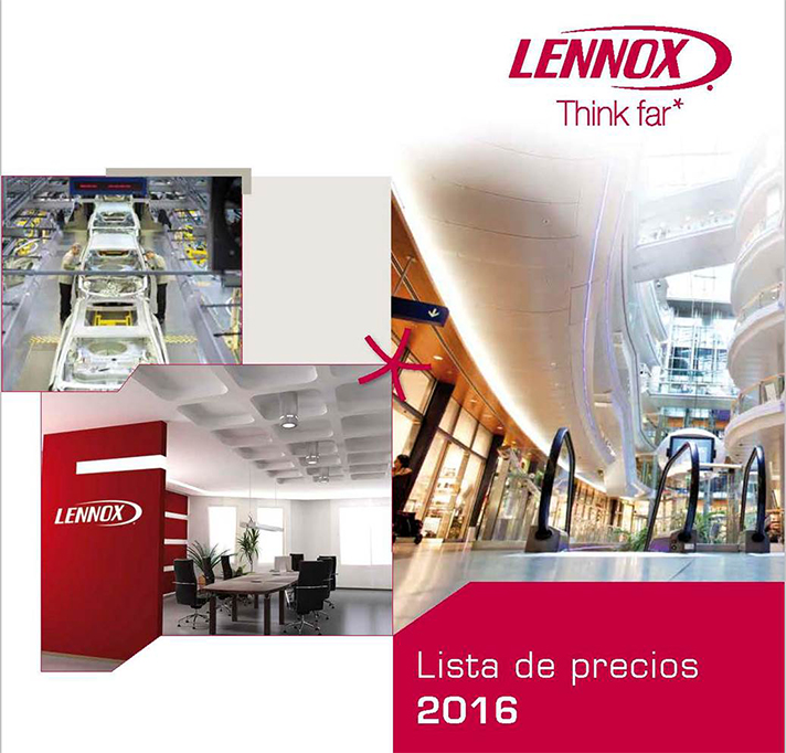 Lennox cuenta con nueva Lista de Precios 2016