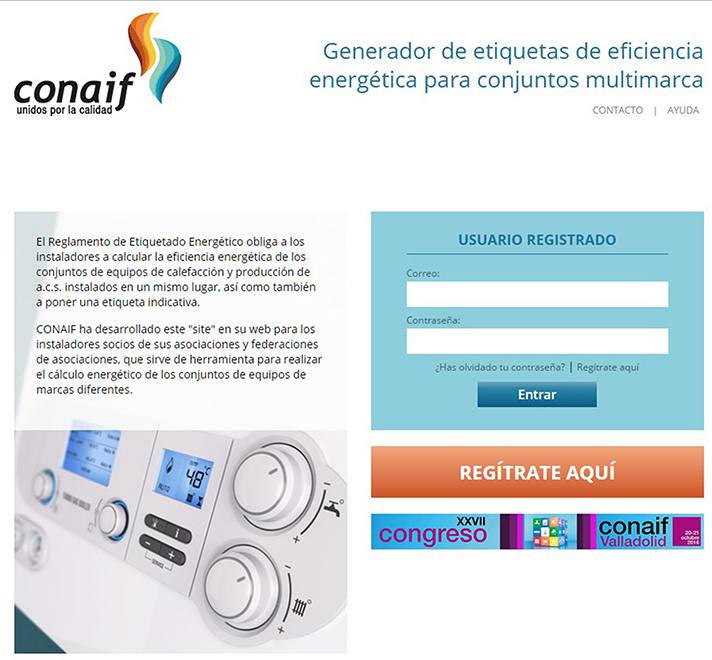 Conaif desarrolla una herramienta para generar etiquetas de eficiencia energética en conjuntos de equipos multimarca