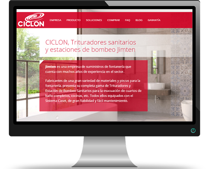 Jimten presenta su nueva web para su gama de productos Ciclón